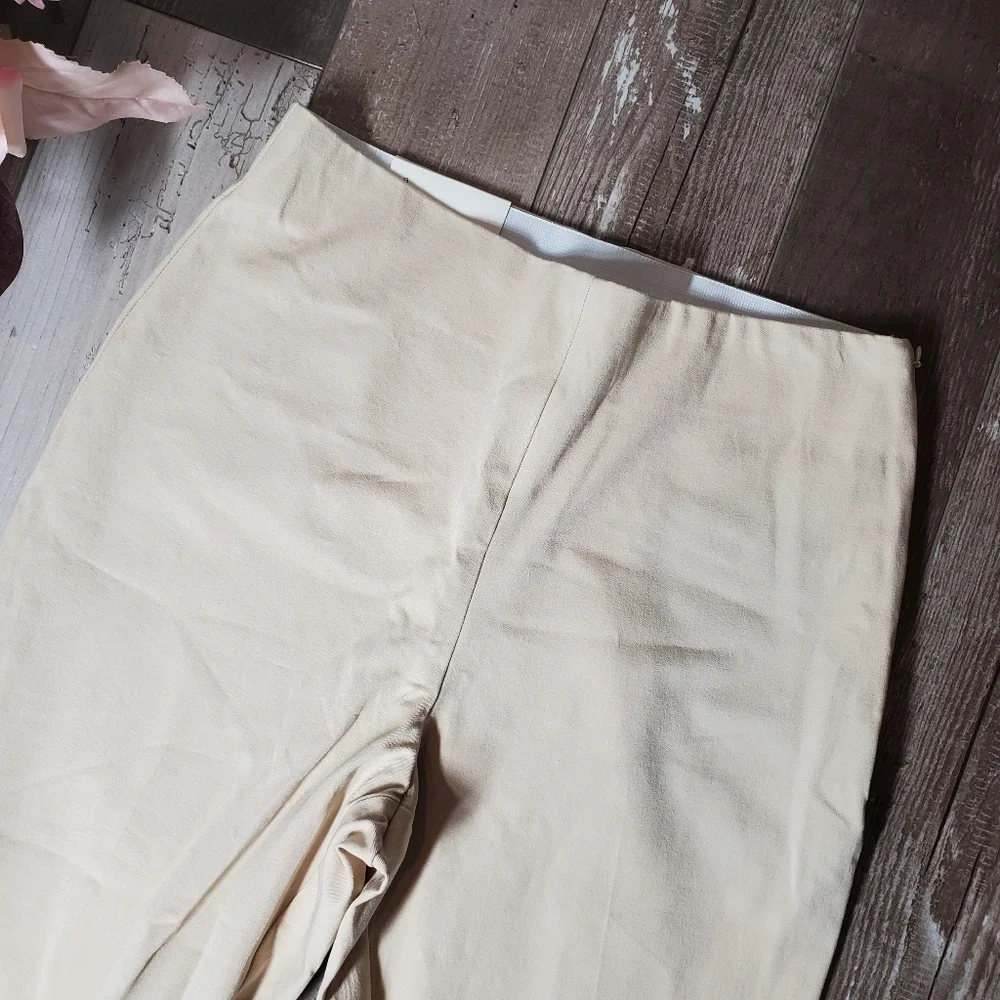 NWT a new day Kick Flare Highest Rise Chino Dress Pants Women's Size 6R Beige - Picture 13 of 16